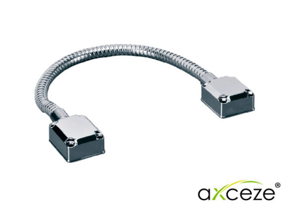 PASACABLES METÁLICO AXECEZE AX-LOOP20 INSTALACIÓN SOBREPUESTO DIÁMETRO DE 12.7MM IDEAL PARA PROTEGER CABLES EN ZONAS DE POSIBLE APLASTAMIENTO