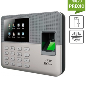 ZKTECO LX50 - Control de Asistencia Básico / 500 Usuarios / 500 Huellas / 500 Password / Descargas  USB en Hoja de Cálculo