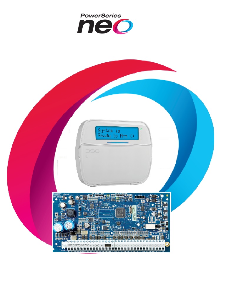 DSC NEO RF ALFA - Kit Neo 32 Zonas Inalámbricas Panel HS2032/ / Teclado Alfanumerico HS2LCDRF9N/ Fuente PTC1640U / Gabinete GMX003 #PKT
