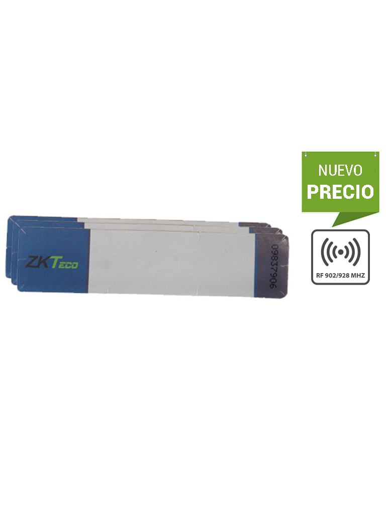 ZKTECO UHFT4 - TAG Adherible para Vehículos Tecnología UHF / Blanco / Folio Impreso / Rango de Frecuencia 902 A 928 Mhz / Compatible con Lectoras U1000F, UHF5F y UHF10F 200 pz - Image 2