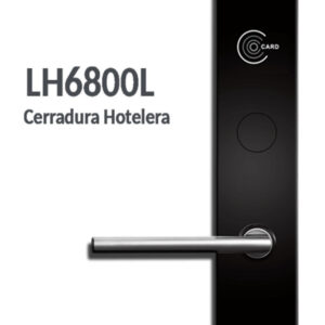 ZKTECO LH6800L- Cerradura  izquierda para hotel / MIFARE 13.56 Mhz / 35 a 45 mm grosor de puerta / Aleacion de Zinc / 224 eventos