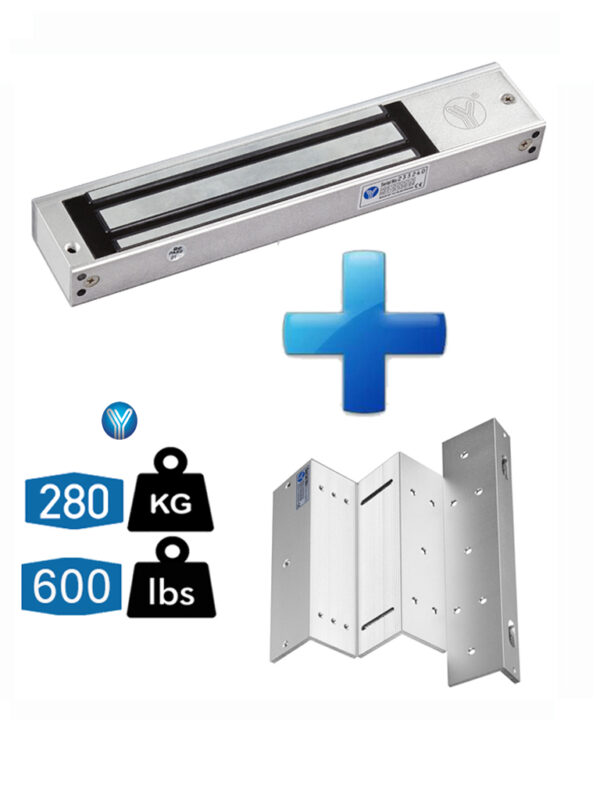 YLI YM280NPAK - Paquete de chapa magnetica YM280N de 280 Kg o 600 Lb incluye soporte de fijacion YM280NZL - Image 2