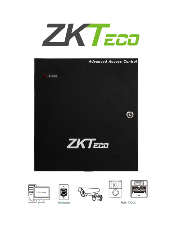 ZKTECO C2260B - Panel de Control de Acceso para 2 puertas con gabinete metalico