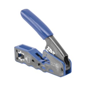 Herramienta de Corte y Terminado de Plugs Pass Through RJ45, Acero al Carbón y Mango Ergonómico ABS + TPR.