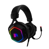 Headset Gaming - Headset Gamer BALAM RUSH 7.1 Canales Alámbricos USB MIC Flexible WINDOWS-LINUX-MAC OS RGB HESIX HS760 -