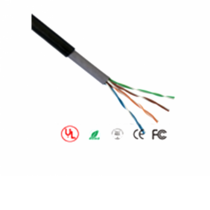 SAXXON OUTP5ECCAEXT - Cable UTP CCA / Categoria 5E / Color negro / Exterior / 305  Mts / 4 Pares / Doble forro/