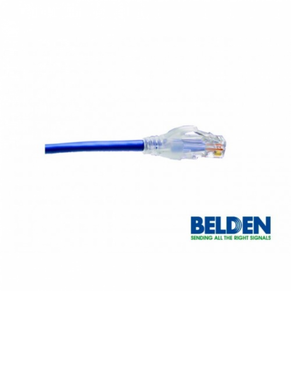 PATCHCORD UTP CAT6 BELDEN C601106007 FORRO PVC AZUL CMR-RISER 4 PARES CALIBRE CONDUCTOR 24 AWG 100% COBRE USO INTERIOR PARTES RELACIONADAS:CONECTORES MODULARES CAT6 PATCH PANEL CAT6 LONGITUD 7 PIES 2.1 METROS - Image 2