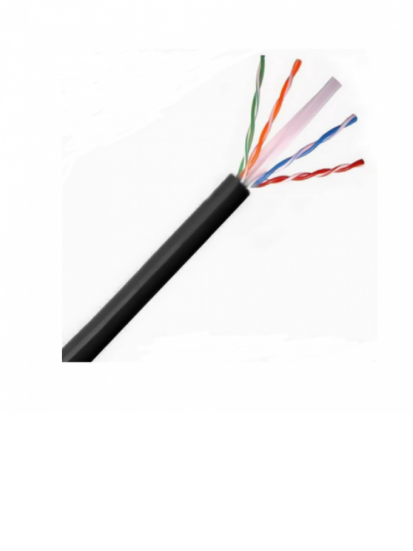 SAXXON OUTP6COP305NE - Bobina de Cable UTP Cat6 100% Cobre/ 305 Metros/ Uso Exterior/ Cubierta LDPE/ 4 Pares/ Soporta Pruebas de Rendimiento/ Cumple con Estandares ISO / IEC 11801 Ed2; EIA / TIA568B/ UL/ Ideal para Cableado de Redes y Video/