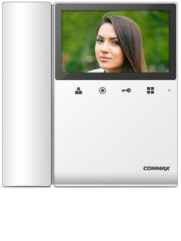 COMMAX CDV43K2 - Monitor para videoportero a color de 4.3 pulgadas con funcion de apertura de puerta, compatible con soluciones residenciales y departamentales, conexion a 4 hilos/ #CommaxVDP