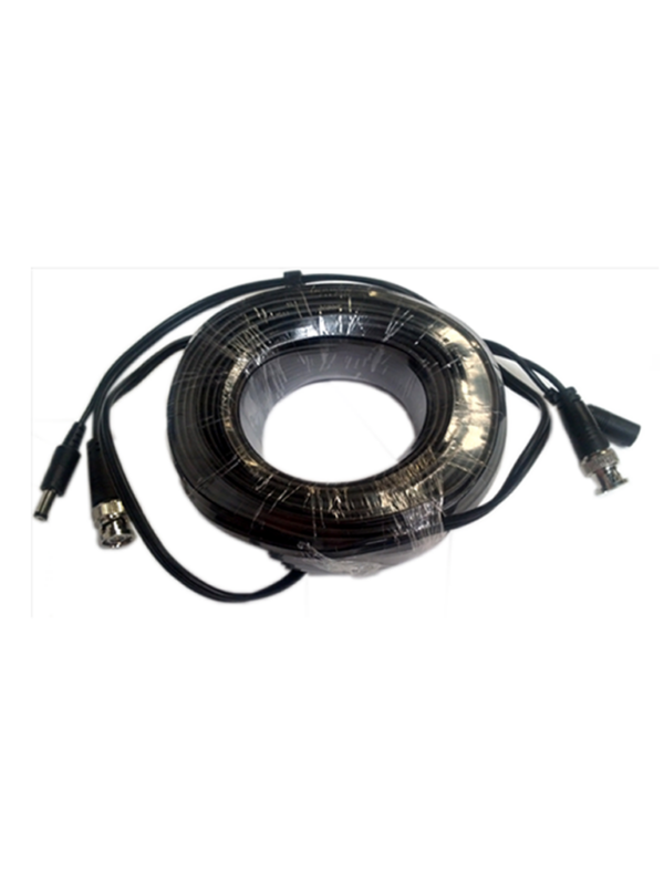 SAXXON WB0150C- Cable de 50 Metros Armado para Video y Energia/ Para Camaras Hasta 8 Megapixeles/ con Conectores BNC y de Energía/ Uso Interior/ Cable de Video 100% Cobre/ 12W/ Soporta: AHD/CVI/TVI/CVBS/