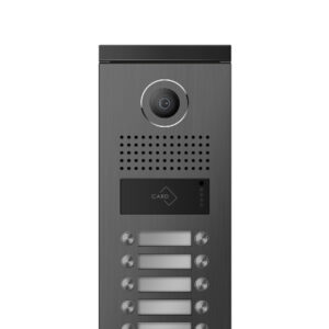 COMMAX DRC10MLRF1 - Frente de calle para 10 apartamentos /conexión directa a 4 hilos al monitor / salidas NO y NC para apertura de puerta con tarjeta mifare o desde monitor