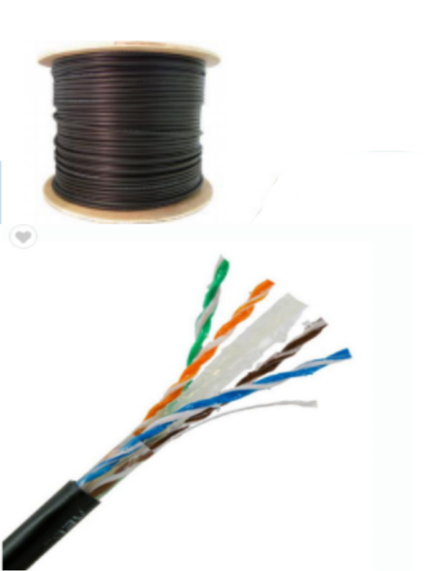 SAXXON OUTPCAT6GCOPEXT- Bobina de Cable UTP Cat6 100% Cobre con Gel/ 305 Metros/ Uso Exterior/ Color Negro/ Cumple con Estandares: ISO/ IEC 11801 Ed2; EIA/ TIA568/ Ideal para Cableado de Redes y Video/