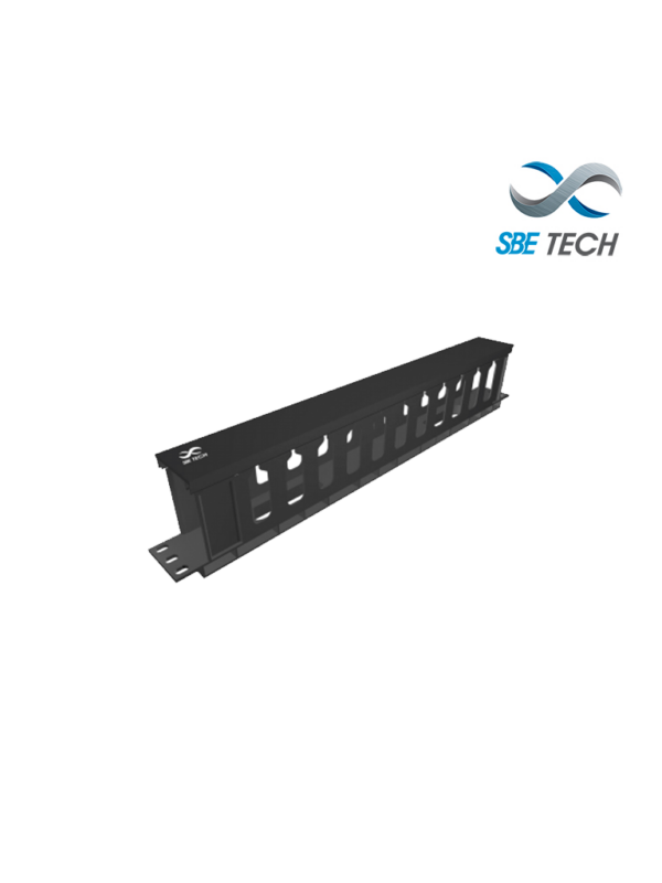 SBETECH SBE-OH1UR - Organizador de cable horizontal 1UR