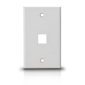 SAXXON A1751A - Placa de pared / Vertical / 1 Puerto tipo keystone / Color blanco