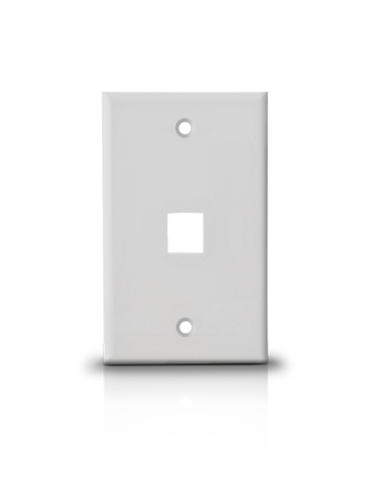 SAXXON A1751A - Placa de pared / Vertical / 1 Puerto tipo keystone / Color blanco