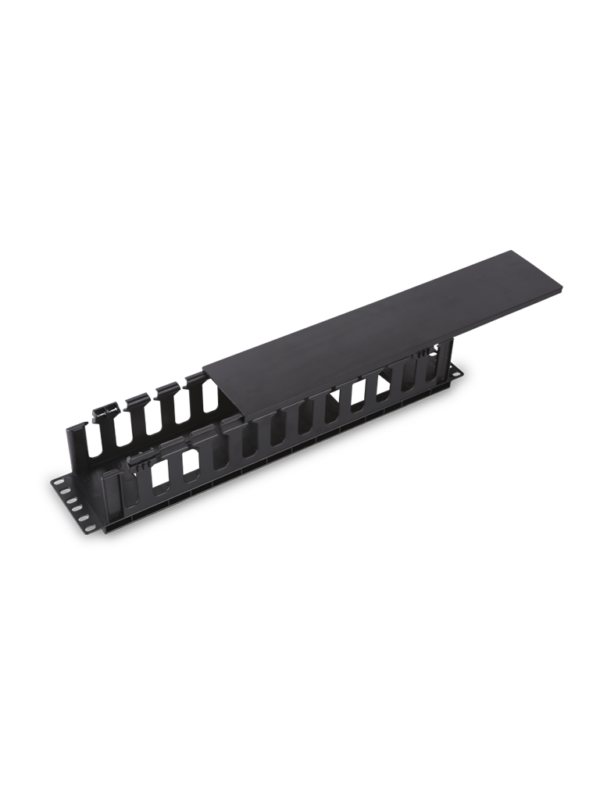 SAXXON J6069 - Organizador de cable horizontal para rack / Un lado / Plastico / 2U