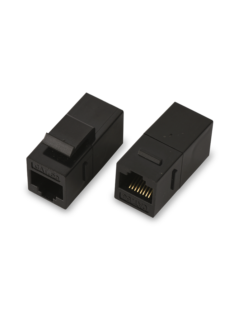 SAXXON M225 - Cople RJ45 / RJ45 Hembra a RJ45 hembra / CAT 5E / Color negro