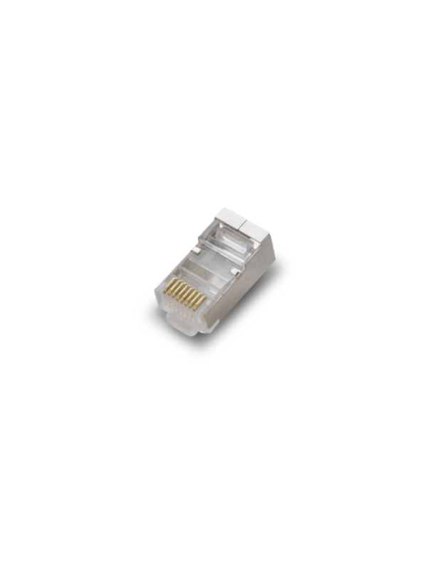 SAXXON S901E - Conector plug RJ45 para cable UTP con guía / CAT 6 / Blindado / Paquete 100 piezas