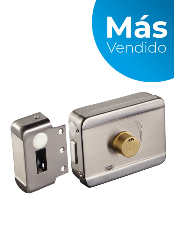 YLI ABK703BS - Cerradura inteligente anti impacto cuenta con juego de 3 llaves, sensor con luz LED de status o correcto cerrado, apertura con pulso voltaje de 12VDC - Image 2