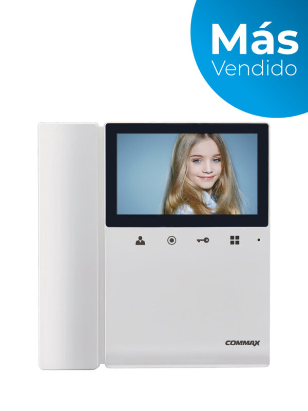 COMMAX CDV43K2 - Monitor para videoportero a color de 4.3 pulgadas con funcion de apertura de puerta, compatible con soluciones residenciales y departamentales, conexion a 4 hilos/ #CommaxVDP - Image 2