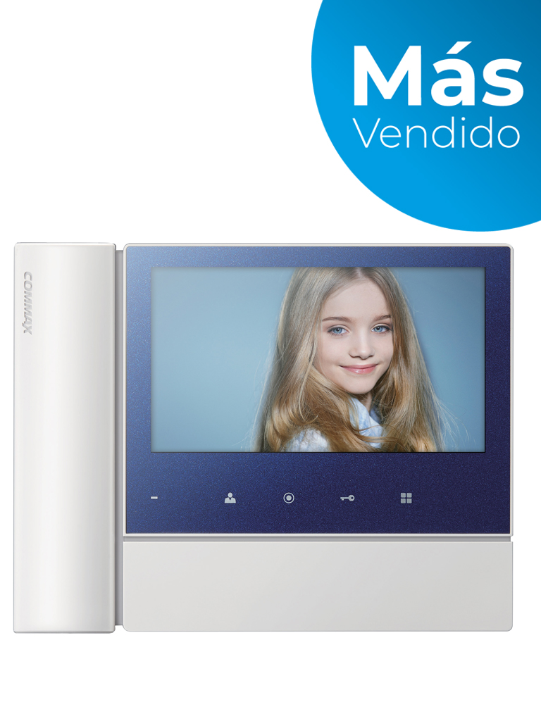 COMMAX CDV70N2 - Monitor para videoportero de 7 pulgadas con auricular, soporta hasta 2 frentes de calle con función de apertura de puerta/ Arma tu Kit con el frente de calle modelo DRC40K - Image 2