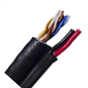 SAXXON OUTP5ECCAEXT2E - Bobina de Cable UTP Cat5e Siames/ 305 Metros/ Uso Exterior/ CCA/ UTP+Cables de Energía Cal. 18 AWG/ Doble Forro en Cable UTP/  Ideal para Cableado de Video/