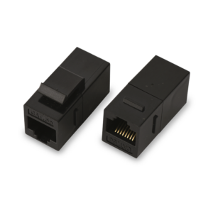 SAXXON M225 - Cople RJ45 / RJ45 Hembra a RJ45 hembra / CAT 5E / Color negro