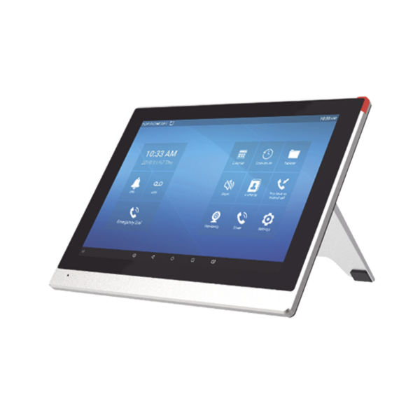 Monitor IP/SIP para interior con Android, Wi-Fi, pantalla táctil de 10.1", audio de 2 vías, PoE, 8 interfaces de entrada de alarma.