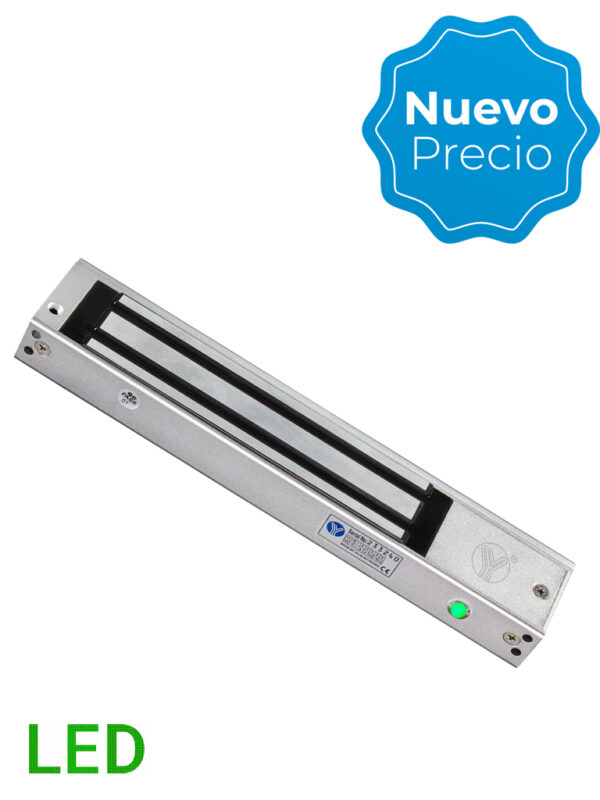 YLI YM280NLED - Cerradura Magnética con LED / Fuerza de Sujeción 280Kg /600Lb / Voltaje Dual 12v/24 VDC / Puertas de madera, vidrio, metálica  #Ayli10 - Image 2