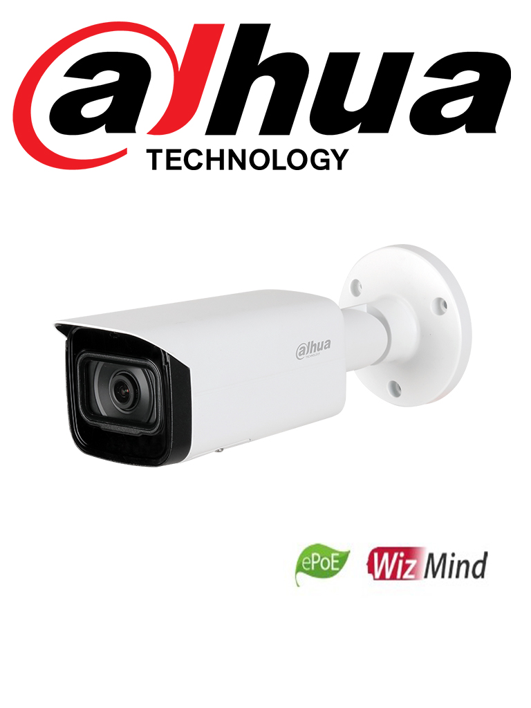 DAHUA DH-IPC-HFW5241TP-SE-0360B-S3 Cámara IP Bullet Resolución de 2 MP/ H.265/ IR 80 Mts/ Detección de Rostros/ Protección Perimetral/ Ranura para MicroSD/ IP67/ IK10/ ePoE/SMD 3.0. - Image 2
