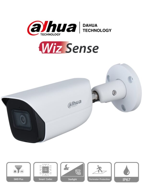 DAHUA IPC-HFW3241E-SA - Camara IP Bullet con Inteligencia Artificial/ 2 Megapixeles/ Lente de 2.8mm/ Microfono Integrado/ WDR/ IR 50 Mts/ SMD/ IP67/ Wizsense #ProtecciónPerimetral #BUENFIN - Image 2