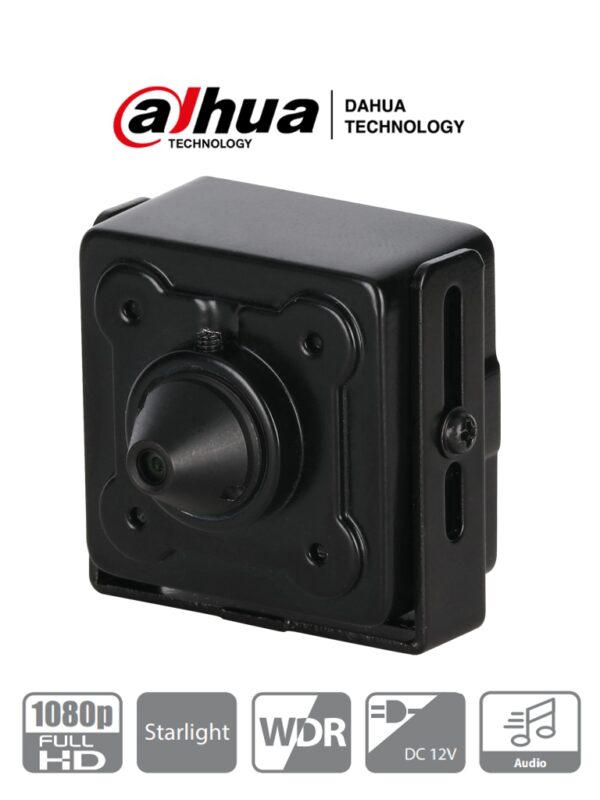 DAHUA HAC-HUM3201B-P - Cámara HDCVI Pinhole 1080p/2 Megapíxeles/ Lente de 2.8 MM/ 103 Grados de Apertura/ 1 Entrada de Audio/ WDR/ BLC/ HLC/ Starlight - Image 2