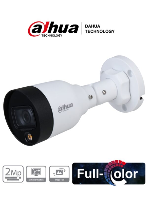 DAHUA IPC-HFW1239S1-LED-S4 - Cámara IP Bullet Full Color 2 Megapixeles/ Lente de 2.8mm/ Luz Blanca de 15 Mts/ H.265/ IP67/ PoE/ DWDR/ - Image 2