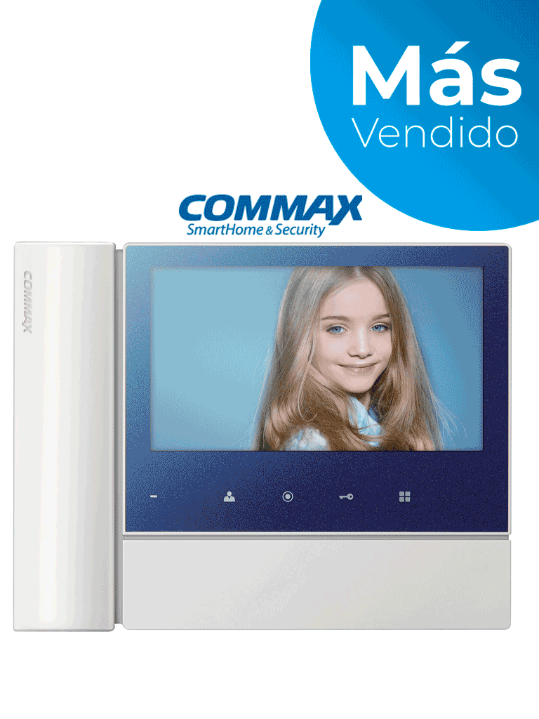 COMMAX CDV70N2 - Monitor para videoportero de 7 pulgadas con auricular, soporta hasta 2 frentes de calle con función de apertura de puerta/ Arma tu Kit con el frente de calle modelo DRC40K - Image 3