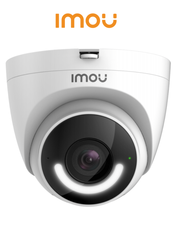 IMOU Turret (IPC-T26EN-0280B-imou) - Camara IP Domo Wifi de 2 Megapixeles/ Disuasión activa/ Sirena Integrada/  Led de Alta Potencia/ Microfono Integrado/ Audio Bidereccional/ Detección de Humanos/ IR 30 Mts/ IP67/ Ranura para MicroSD/