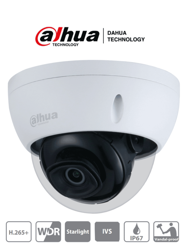 DAHUA IPC-HDBW2431E-S-S2 - Cámara IP Domo Antivandalica de 4 Megapixeles/ Lente de 2.8mm/ 106 Grados de Apertura/ IR 30 Mts/ WDR Real/ Ranura para MicroSD/ IP67/ IK10 - Image 2