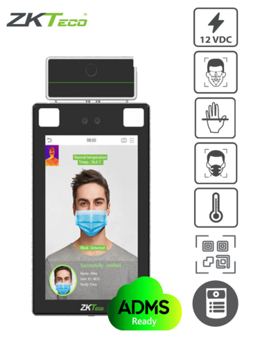 Zkteco Proface X Ti Terminal De Control De Acceso Y Asistencia Facial Palma Lectura De Qr 0515