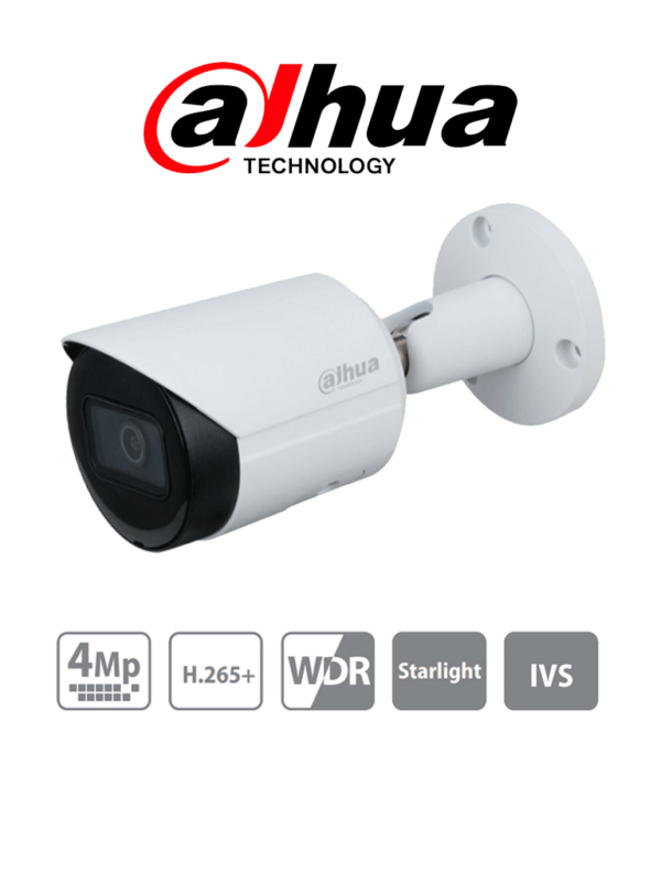 DAHUA IPC-HFW2431S-S-S2 - Cámara IP Bullet de 4 Megapixeles/ Lente de 2.8mm/ 102 Grados de Apertura/ IR para 30 Mts/ H.265/ WDR Real/ IVS/ IP67/ PoE/ Ranura para MicroSD - Image 3