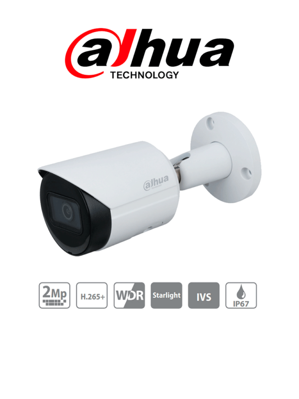 DAHUA IPC-HFW2231S-S-S2 - Camara IP Bullet de 2 Megapixeles/ Lente de 2.8mm/ Angulo de 106 Grados/ 30 Mts de IR/ WDR/ Ranura para MicroSD/ IP67 - Image 3