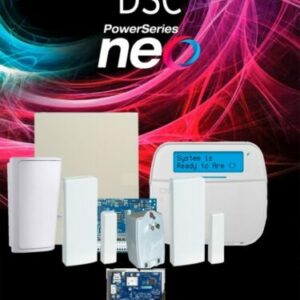 DSC NEO-RF-LCD-IP-SB Paquete NEO 32 Zonas Inalámbricas/Panel HS2032/Comunicador TL280E/Teclado ALFANUMÉRICO con TRANSCEPTOR HS2LCDRF9N/2 Contactos PG9303/Sensor Inalámbrico PG9914/Fuente PTC1640U/Gabinete /Sin Batería/#PLANDEBENEFICIOS