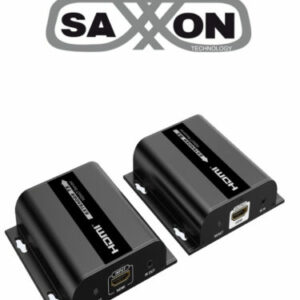 SAXXON LKV38340- Kit extensor HDMI sobre IP/ Resolucion 1080p/ Cat 5e/ 6/ hasta 120 metros/ Hasta 253 receptores/ Delay de 70ms/ HdBIT/ Transmisor de IR/ Plug and play