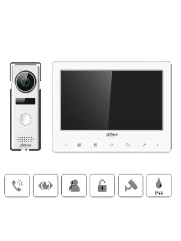 Videoportero Ip 2 Megapixel Con 3 Monitores Touch, Hikvision
