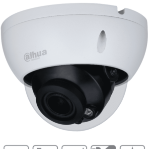 DAHUA HAC-HDBW1500R-Z - Camara Domo Antivandalica de 5 Megapixeles/ Lente Motorizado de 2.7-12mm/ Ir de 30 mts/ IP67/ IK10/ Soporta CVI/AHD/TVI y CBVS/