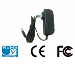 SAXXON PSU1202E - Fuente de Poder Regulada de 12 Vcc  2 Amperes/ Con Cable de 1.2 Metros/ Conector Macho/ Especial para Camaras de CCTV/ Usos Multiples/