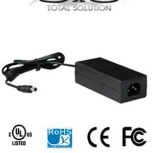 SAXXON PSU1204D - Fuente de poder regulada de 12 Vcc 4.1 Amperes/ Con Cable de 1.2 Metros/ Para Usos Multiples: Sistemas de CCTV, Acceso, ETC/ Certificacion UL/