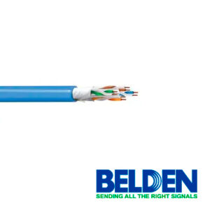 CABLE UTP CAT6A BELDEN 10GXW12 0061000 FORRO PVC AZUL CMR RISER 4 PARES 500MHz CALIBRE 23 AWG 100% COBRE USO INTERIOR DIAMETRO 0.260 ESPECIAL PARA INSTALACIONES ETHERNET HASTA 10GBASE-TWI-FI 6 WI-FI 5POE++CENTROS DE DATOSHDBASET 4K UHD CERTIFICABLE BOBINA 1000 PIES 305 METROS