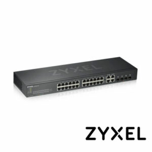 SWITCH ZYXEL GS1920-24HPv2 24 PUERTOS RJ45 100/1000 Mbps CON POE AF/AT + 4 PUERTOS COMBO RJ45/SFP 1000 Mbps ADMINISTRABLE-L2 COMPATIBLE CON NEBULA Y STANDALONE ENERGIA TOTAL 375W