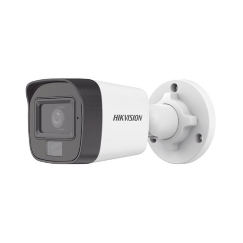 Cámara LUZ DUAL (IR + LUZ BLANCA) TURBOHD 2 Megapíxel (1080p)  / Gran Angular 101° / Lente 2.8 mm / 30 mts IR EXIR / 20 mts Luz Blanca / Exterior IP67 / 4 Tecnologías / Micrófono Integrado