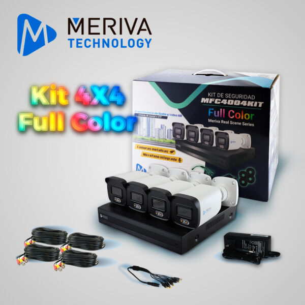 KIT 4X4 MFC4004KIT INCLUYE 1 DVR MXVR-4004A 4CH 1080P-LITE SOPORTA AUDIO SOBRE COAXIAL O UTP + 4 CÁMARAS HD + DIsco DUro 1 Tb