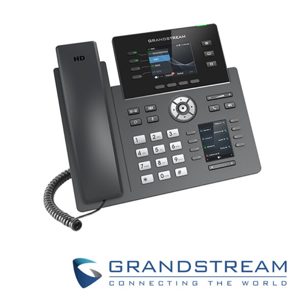 TELEFONO IP GRANDSTREAM  GRP2614 2 PUERTOS ETHERNET GIGA, PLACA FRONTAL INTERCAMBIABLE, TECLAS BLF JUNTO A PANTALLA LCD, PoE, WiFi DOBLE BANDA, BLUETOOTH, INCLUYE ADAPTADOR 12V - Image 2